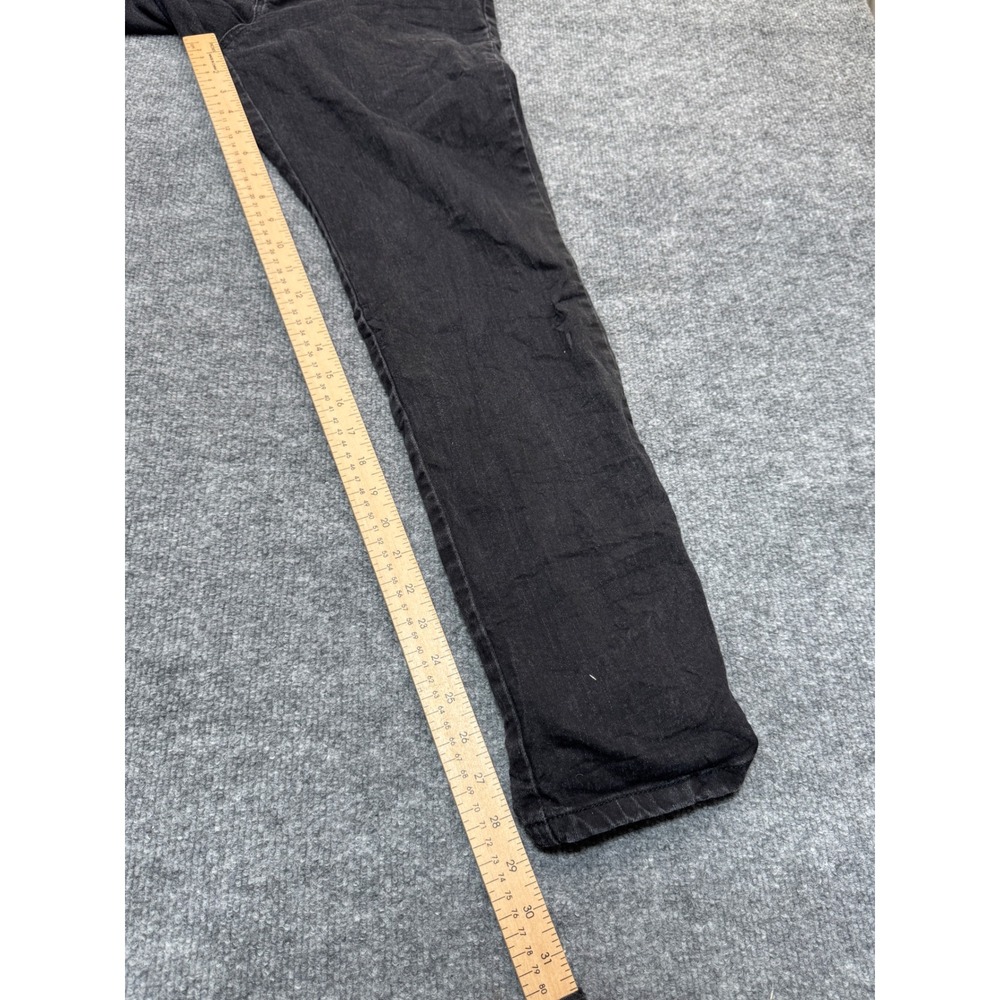 Lee Instantly Slims High Rise‎ Relaxed Straight Leg Jeans Black Womens 4 Medium - Picture 4 of 12